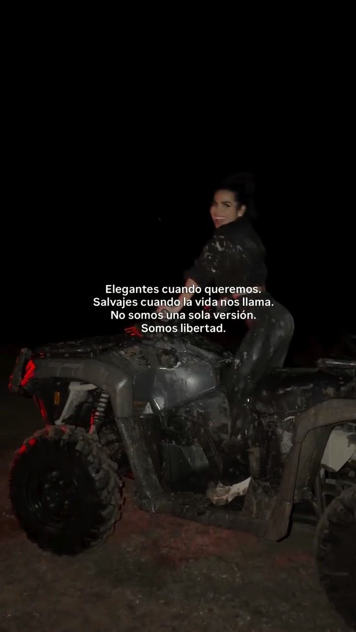 Girl on ATV in the mud